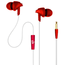 boAt Kings XI Punjab Edition In-Ear Wired Earphone with Mic (Sweat Proof, BassHeads 100, Red) boAt Kings XI Punjab Edition In-Ear Wired Earphone with Mic (Sweat Proof, BassHeads 100, Red)_1