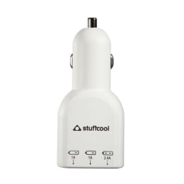 Stuffcool Quest 4.4 Amp Car Charging Adapter (CAQST-WHT, White) Stuffcool Quest 4.4 Amp Car Charging Adapter (CAQST-WHT, White)_1