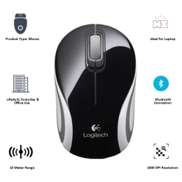 Logitech M187 Mini Wireless Mouse (Black/Grey) Logitech M187 Mini Wireless Mouse (Black/Grey)_5