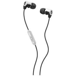 Skullcandy Riff In-Ear Wired Earphones with Mic (S2RFDA-074, White/Black) Skullcandy Riff In-Ear Wired Earphones with Mic (S2RFDA-074, White/Black)_1