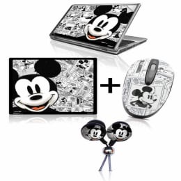 Disney 800 DPI USB Mickey Print Mouse & Mouse Pad (MM200/MP061, Black/White) Disney 800 DPI USB Mickey Print Mouse & Mouse Pad (MM200/MP061, Black/White)_1
