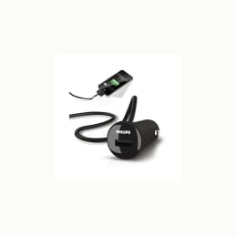 Philips 3.1 Amp Dual USB Car Charging Adapter (EP0116, Black) Philips 3.1 Amp Dual USB Car Charging Adapter (EP0116, Black)_1