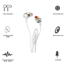 JBL In-Ear Wired Earphones with Mic (T210, Grey) JBL In-Ear Wired Earphones with Mic (T210, Grey)_3