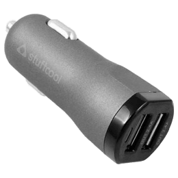 Stuffcool Colt 2.4 Amp Dual USB Car Charging Adapter (COLTQC3-GRY/BLK, Grey) Stuffcool Colt 2.4 Amp Dual USB Car Charging Adapter (COLTQC3-GRY/BLK, Grey)_3