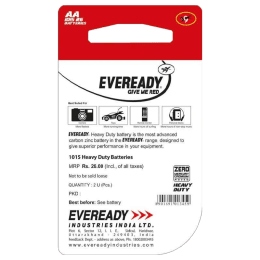 Eveready AA Heavy Duty Carbon Zinc Battery (1015MU00400, Red) (Pack of 2) Eveready AA Heavy Duty Carbon Zinc Battery (1015MU00400, Red) (Pack of 2)_2