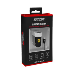 Ferrari Dual USB Car Charger (SW-086, Black) Ferrari Dual USB Car Charger (SW-086, Black)_1