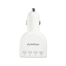 Stuffcool Voyage Car Charging Adapter (CAVGE-SIL, White) Stuffcool Voyage Car Charging Adapter (CAVGE-SIL, White)_1