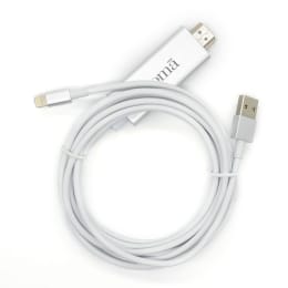 Croma HDMI (Type-A) to USB 2.0 (Type-A) + Lightning Cable (CA1777 W2327, White) Croma HDMI (Type-A) to USB 2.0 (Type-A) + Lightning Cable (CA1777 W2327, White)_4