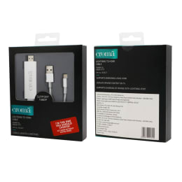 Croma HDMI (Type-A) to USB 2.0 (Type-A) + Lightning Cable (CA1777 W2327, White) Croma HDMI (Type-A) to USB 2.0 (Type-A) + Lightning Cable (CA1777 W2327, White)_5