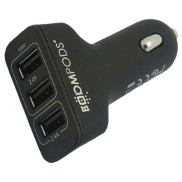 Boompods Carpod 4.8amp In-car Charger with 3USB (BP-CP-BLK, Black) Boompods Carpod 4.8amp In-car Charger with 3USB (BP-CP-BLK, Black)_1