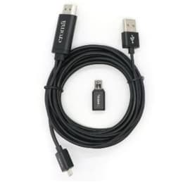 Croma HDMI (Type-A) to USB 2.0 (Type-A) + Micro USB + MHL Cable (EE2063 W2326, Black) Croma HDMI (Type-A) to USB 2.0 (Type-A) + Micro USB + MHL Cable (EE2063 W2326, Black)_4