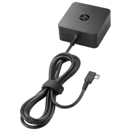 HP 45 Watt Type-C AC Adapter with Cable (WD548AA, Black) HP 45 Watt Type-C AC Adapter with Cable (WD548AA, Black)_1