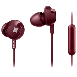 Philips In-Ear Wired Earphones with Mic (SHE4305RD/00, Red) Philips In-Ear Wired Earphones with Mic (SHE4305RD/00, Red)_3