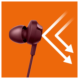 Philips In-Ear Wired Earphones with Mic (SHE4305RD/00, Red) Philips In-Ear Wired Earphones with Mic (SHE4305RD/00, Red)_6
