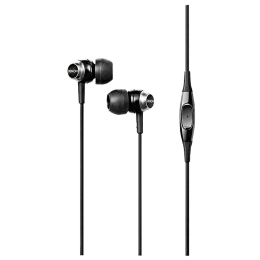 Denon In-Ear Wired Earphones with Mic (AH-C50, Black) Denon In-Ear Wired Earphones with Mic (AH-C50, Black)_1