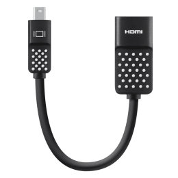 Belkin Mini Display Port To HDMI (Type-A) Connector (F2CD079bt, Black) Belkin Mini Display Port To HDMI (Type-A) Connector (F2CD079bt, Black)_1