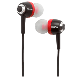 Denon In-Ear Wired Earphones with Mic (AH-C100, Red) Denon In-Ear Wired Earphones with Mic (AH-C100, Red)_1