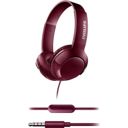 Philips Bass+ Headphones with Mic (SHL3075, Red) Philips Bass+ Headphones with Mic (SHL3075, Red)_1