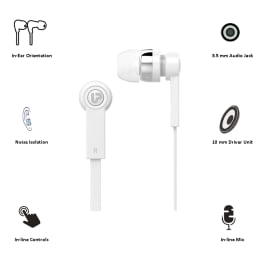 Ultraprolink Pro-Buds 1 In-Ear Wired Earphones with Mic (UM0062, White) Ultraprolink Pro-Buds 1 In-Ear Wired Earphones with Mic (UM0062, White)_4