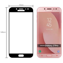 Stuffcool Mighty 2.5D Tempered Glass Screen Protector for Samsung Galaxy J7 Pro (MGGP25DSGJ7PRO, Black) Stuffcool Mighty 2.5D Tempered Glass Screen Protector for Samsung Galaxy J7 Pro (MGGP25DSGJ7PRO, Black)_4
