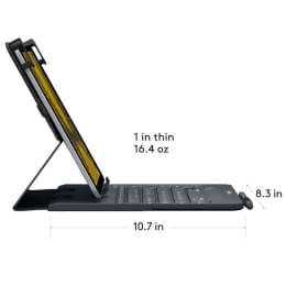 Logitech Bluetooth Keyboard Folio Case for Universal 9-10 Inch Tablets (920-008334, Black) Logitech Bluetooth Keyboard Folio Case for Universal 9-10 Inch Tablets (920-008334, Black)_2