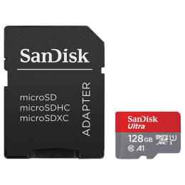 Sandisk Ultra 128 GB Memory Card Class 10 (SDSQUAR-128G-GN6MA, Red/Grey) Sandisk Ultra 128 GB Memory Card Class 10 (SDSQUAR-128G-GN6MA, Red/Grey)_1