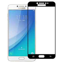 Stuffcool Mighty 2.5D Tempered Glass Screen Protector for Samsung Galaxy C7 Pro (Black) Stuffcool Mighty 2.5D Tempered Glass Screen Protector for Samsung Galaxy C7 Pro (Black)_1