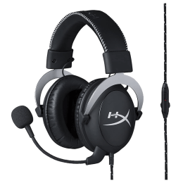 HyperX Cloud Over-Ear Gaming Headset (HX-HSCL-SR/NA, Silver) HyperX Cloud Over-Ear Gaming Headset (HX-HSCL-SR/NA, Silver)_1