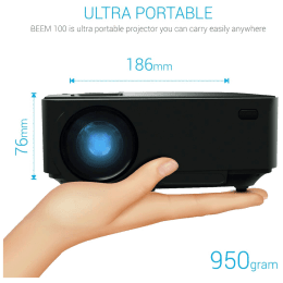 Portronics Beem 100 LCD Projector (POR 624, Black) Portronics Beem 100 LCD Projector (POR 624, Black)_4