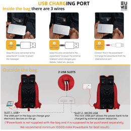 EUME Sapphire 20 Litres Massager Laptop Backpack (Red) EUME Sapphire 20 Litres Massager Laptop Backpack (Red)_3