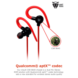 Ant Audio In-Ear Bluetooth Earphones (H25, Red) Ant Audio In-Ear Bluetooth Earphones (H25, Red)_2