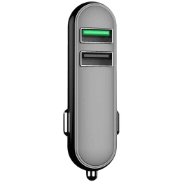 Portronics Car Power Q 2.4 Amp Car Charging Adapter (POR 005, Black) Portronics Car Power Q 2.4 Amp Car Charging Adapter (POR 005, Black)_1