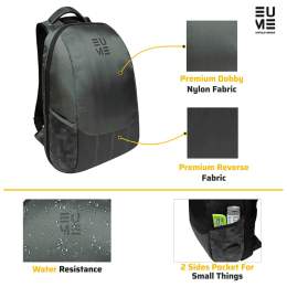 EUME Wave 26 Litres Massager Backpack for Laptop (Grey) EUME Wave 26 Litres Massager Backpack for Laptop (Grey)_3