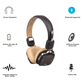 boAt Rockerz On-Ear Wireless Headphones (610, Brown) boAt Rockerz On-Ear Wireless Headphones (610, Brown)_3