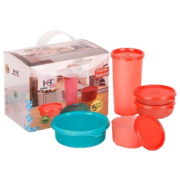 Philips Container Set (HomeCraft Set of 5, Red) Philips Container Set (HomeCraft Set of 5, Red)_1