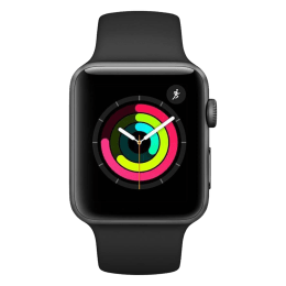 Buy Apple Watch Series 3 Smartwatch Gps 38mm Ambient Light Sensor Mtf02hn A Space Grey Black Sport Band Online Croma