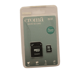 Croma 8GB microSD Memory Card (CRA3100, Black) Croma 8GB microSD Memory Card (CRA3100, Black)_1