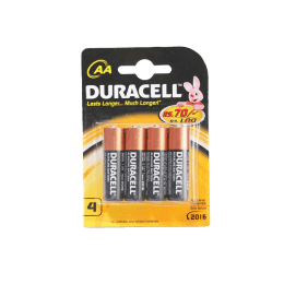 Duracell AA Alkaline Battery (Black/Gold) (Pack of 4) Duracell AA Alkaline Battery (Black/Gold) (Pack of 4)_1