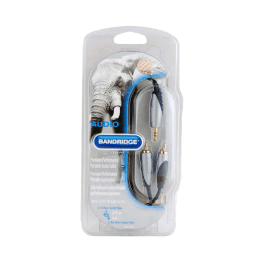 Bandridge 200 cm 3.5mm Stereo to 2RCA Audio Cable (SAL4202, Black) Bandridge 200 cm 3.5mm Stereo to 2RCA Audio Cable (SAL4202, Black)_1
