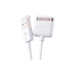 Capdase 150 cm USB (Type-A) to 30 Pin USB Sync and Charge Cable (White) Capdase 150 cm USB (Type-A) to 30 Pin USB Sync and Charge Cable (White)_1