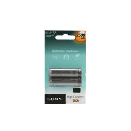 Sony 2500 mAh AA Rechargeable Battery (NH AA B2E AE, Grey) (Pack of 2) Sony 2500 mAh AA Rechargeable Battery (NH AA B2E AE, Grey) (Pack of 2)_1