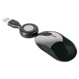Targus Blue Trace Wired Travel Mouse (AMU102AP, Black) Targus Blue Trace Wired Travel Mouse (AMU102AP, Black)_1