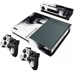 Elton Winter is Coming Theme Skin Sticker Cover for Microsoft Xbox One Console/Kinect and Controllers (EL000106, White/Black) Elton Winter is Coming Theme Skin Sticker Cover for Microsoft Xbox One Console/Kinect and Controllers (EL000106, White/Black)_1