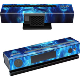 Elton Fire Theme Skin Sticker Cover for Microsoft Xbox One Console/Kinect and Controllers (EL00097, Blue) Elton Fire Theme Skin Sticker Cover for Microsoft Xbox One Console/Kinect and Controllers (EL00097, Blue)_3