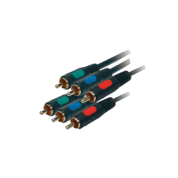 Prolink 200 cm 3RCA to 3RCA Component AV Cable (Black) Prolink 200 cm 3RCA to 3RCA Component AV Cable (Black)_1