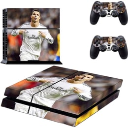 Elton CR7 Cristiano Ronaldo Theme Skin Sticker Cover for Sony PS4 Console and Controllers (EL00064, Multi Color) Elton CR7 Cristiano Ronaldo Theme Skin Sticker Cover for Sony PS4 Console and Controllers (EL00064, Multi Color)_1