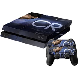Elton CR7 Real Madrid CF Theme Skin Sticker Cover for Sony PS4 Console and Controllers (EL00059, Navy Blue) Elton CR7 Real Madrid CF Theme Skin Sticker Cover for Sony PS4 Console and Controllers (EL00059, Navy Blue)_3