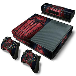 Elton Amazing Spider Man-2 Theme Skin Sticker Cover for Microsoft Xbox One Console/Kinect and Controllers (EL000100, Red/Black) Elton Amazing Spider Man-2 Theme Skin Sticker Cover for Microsoft Xbox One Console/Kinect and Controllers (EL000100, Red/Black)_1