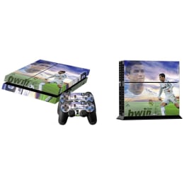 Elton CR7 Real Madrid Theme Skin Sticker Cover for Sony PS4 Console and Controllers (EL00057, Multi Color) Elton CR7 Real Madrid Theme Skin Sticker Cover for Sony PS4 Console and Controllers (EL00057, Multi Color)_1