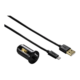 Hama 2.4 Amp Car Charger and Lightning Cable (108995, Black) Hama 2.4 Amp Car Charger and Lightning Cable (108995, Black)_4
